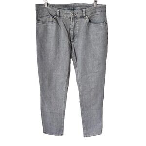 Peter Millar Jeans Crown Crafted Mens 35x32 Gray Denim Straight 5 Pocket